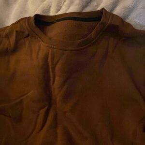 brown crewneck